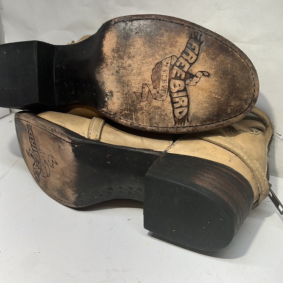 Women's Freebird By Steven Tan Stair Strappy Ankle Bootie Size 6m - Picture 5 of 6